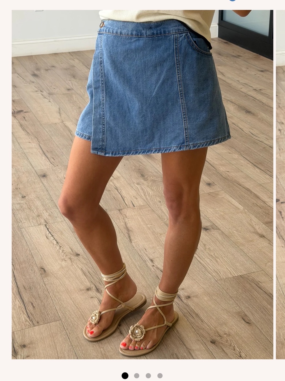 Talulah Nikki Denim Wrap Skort